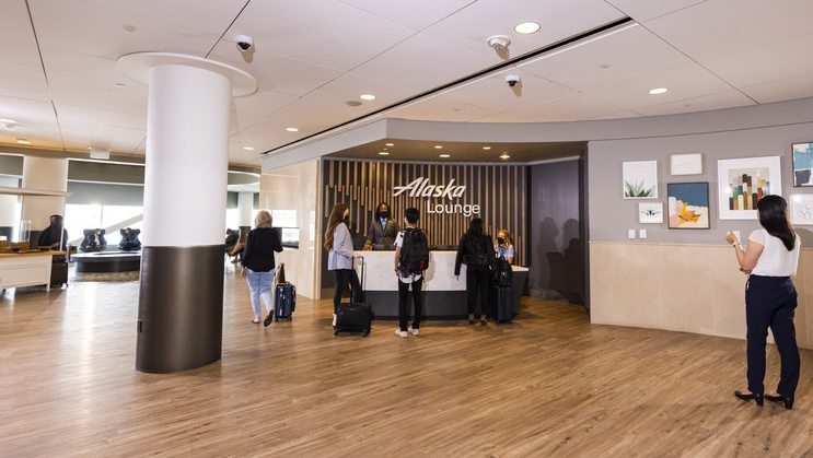 Alaska Airlines has a new lounge at San Francisco International Airport.