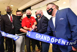 From left, Ricky Smith, Executive Director of BWI Marshall Airport, James Brothers, First Call Medical Center partner and clinician, FirstCall medical director Dr. Ron Elfenbein, Gov. Larry Hogan and managing partner Connor Ferguson cut the ribbon to the celebrate the opening of the full-service urgent care center at BWI Marshall Airport. This is the seventh FirstCall Medical Center in the region, and will offer COVID-19 testing and vaccinations in addition to travel vaccines, emergency care and other health services. From left, Ricky Smith, Executive Director of BWI Marshall Airport, James Brothers, First Call Medical Center partner and clinician, FirstCall medical director Dr. Ron Elfenbein, Gov. Larry Hogan and managing partner Connor Ferguson cut the ribbon to the celebrate the opening of the full-service urgent care center at BWI Marshall Airport. This is the seventh FirstCall Medical Center in the region, and will offer COVID-19 testing and vaccinations in addition to travel vaccines, emergency care and other health services.
