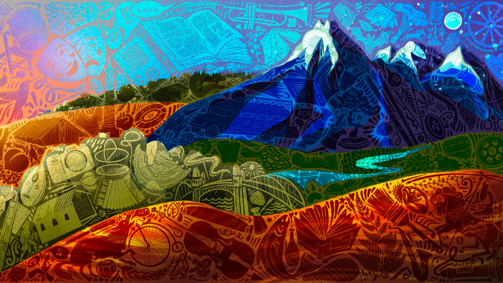 'Celebrate Oregon!&rdquo; by Liza Burns