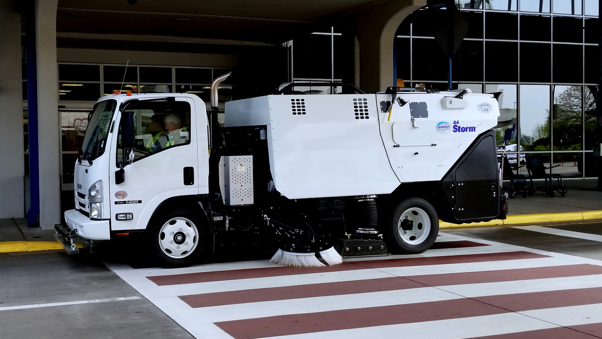 The Schwarze A7 Zephyr is designed to meet the rigorous demand standards of the Department of Defense high speed sweeping requirements for quickly and effectively removing FOD.