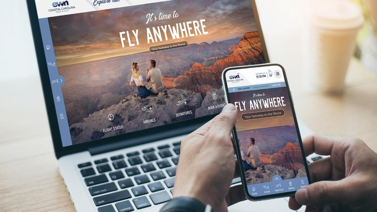 Coastal Carolina Regional Airport&rsquo;s website, www.flyewn.com, has been selected as a 2021 Gold Award Winner in the category of Best Transportation Website Design by w3&rsquo;s Academy of Interactive and Visual Arts judging committee.