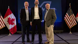 Bombardier’s Safety Standdown dream team: (From left) New Safety Standdown leader Chris Milligan, VP, Pre-Owned Aircraft Services and Flight Operations; JC Gallagher, Executive VP Services, Support and Strategy; and Andy Nureddin, veteran customer support executive and steward of the program for more than 15 years, who is retiring in 2022. Bombardier’s Safety Standdown dream team: (From left) New Safety Standdown leader Chris Milligan, VP, Pre-Owned Aircraft Services and Flight Operations; JC Gallagher, Executive VP Services, Support and Strategy; and Andy Nureddin, veteran customer support executive and steward of the program for more than 15 years, who is retiring in 2022.