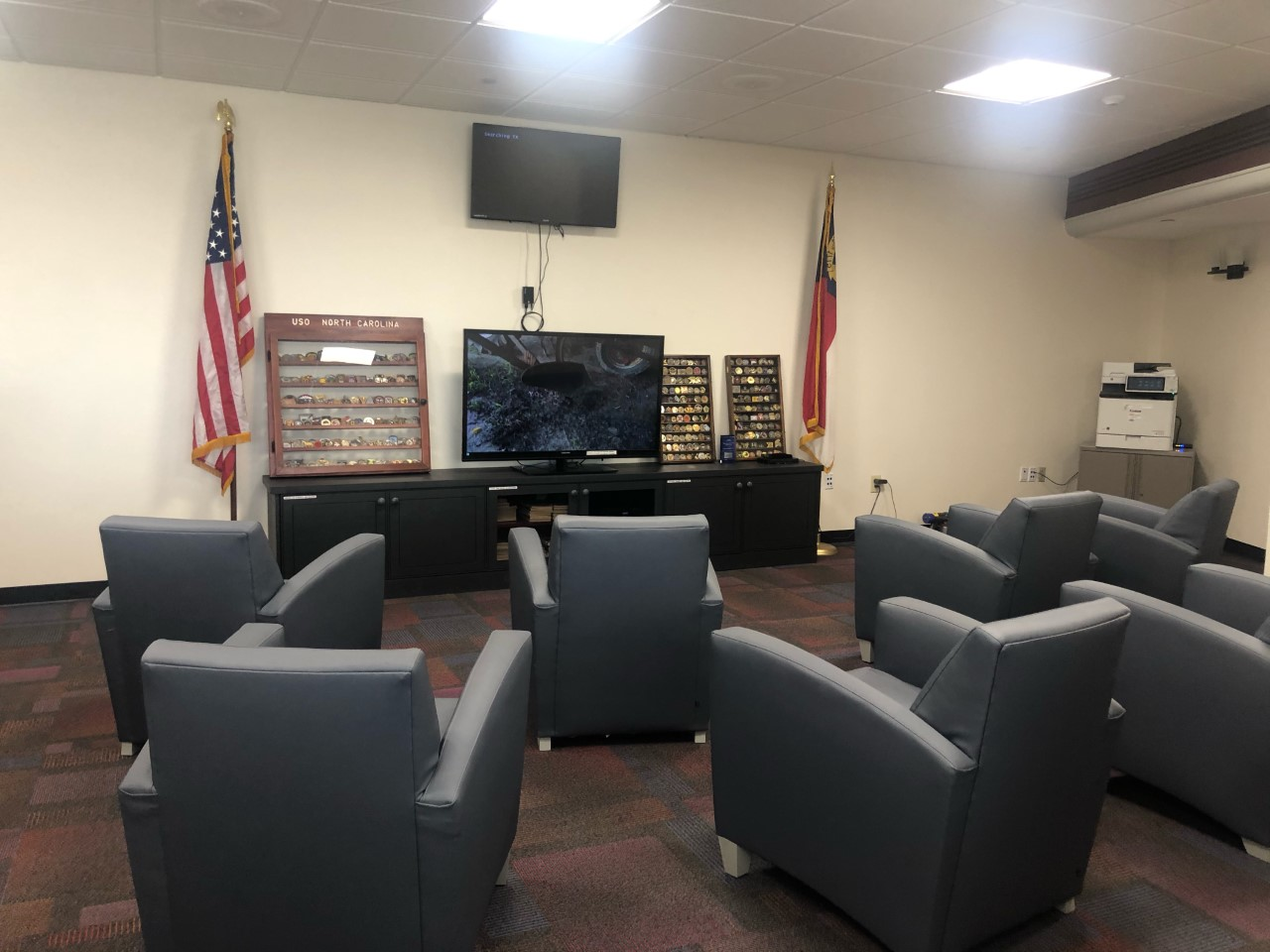 The USO located at Fayetteville Regional Airport is now open to service active duty U.S. military members and retirees.