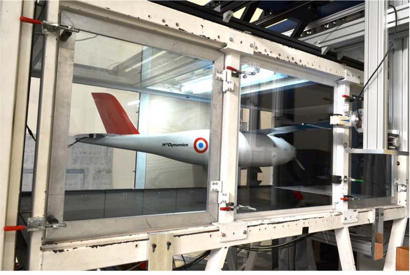 H3 Dynamics conducts wind tunnel tests of a scale-model hydrogen aircraft at ISAE-SUPAERO Toulouse.