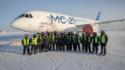 The MC-21-300 prototype aircraft manufactured by Irkut Corporation (part of United Aircraft Corporation) has completed its testing under extreme cold temperatures in Yakutsk and returns to its base airport at Zhukovsky, Moscow Region. The MC-21-300 prototype aircraft manufactured by Irkut Corporation (part of United Aircraft Corporation) has completed its testing under extreme cold temperatures in Yakutsk and returns to its base airport at Zhukovsky, Moscow Region.