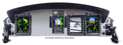 Badger Pro+ Integrated Flight Display System conceptual rendering Badger Pro+ Integrated Flight Display System conceptual rendering