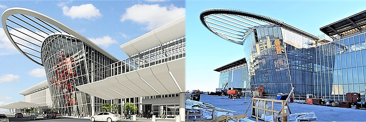 Terminal C rendering vs. real life