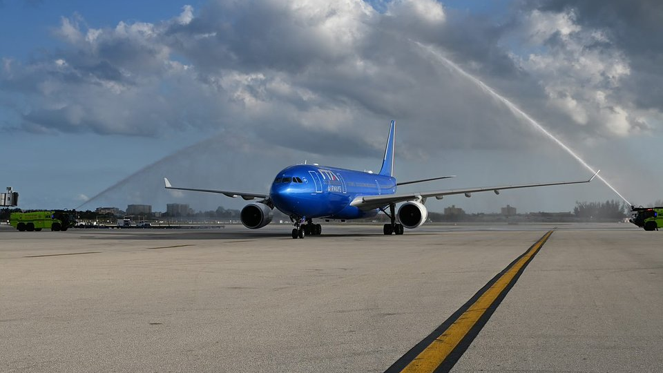 Miami-Dade County and ITA Airways officials hosted a ribbon-cutting ceremony at Miami International Airport on March 1 to celebrate the launch of Rome-Miami service by the new national airline of Italy.