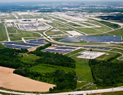 Solar array at Indianapolis International Airport Solar array at Indianapolis International Airport