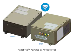 Astronautics announces the launch of its AeroSync Mission (AEC115) connectivity solution and branding of its AeroSync connectivity product line at HAI Heli-Expo 2022. AeroSync is a next-generation of secure and integrated connectivity products that enable quick and reliable data transmission for crews and passengers operating in demanding helicopter environments. Astronautics announces the launch of its AeroSync Mission (AEC115) connectivity solution and branding of its AeroSync connectivity product line at HAI Heli-Expo 2022. AeroSync is a next-generation of secure and integrated connectivity products that enable quick and reliable data transmission for crews and passengers operating in demanding helicopter environments.