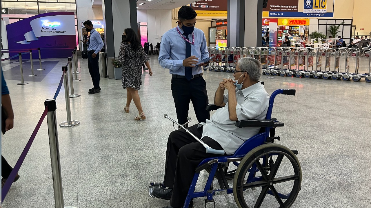 Sardar Vallabhbhai Patel International Airport (SVPIA) has an artificial intelligence-based surveillance service designed to help serve passengers including senior citizens, women with infants, and passengers in need of a wheelchair.