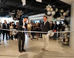 Taking part in the ribbon cutting ceremony for the new space were Graham Allen and Kirk Allen, Sloan co-presidents and CEOs and fourth generation descendants of company founder William Elvis Sloan. Taking part in the ribbon cutting ceremony for the new space were Graham Allen and Kirk Allen, Sloan co-presidents and CEOs and fourth generation descendants of company founder William Elvis Sloan.