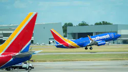 A Southwest Airlines plane took off at Dallas Love Field Airport on July 25, 2022. A Southwest Airlines plane took off at Dallas Love Field Airport on July 25, 2022.