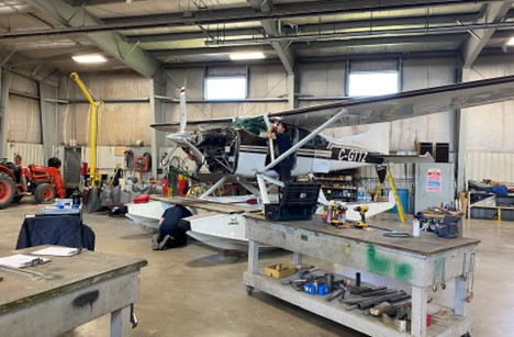 Riverside Aircraft Maintenance specializes in aircraft maintenance for floatplanes such as the Cessna 185 Skywagon.