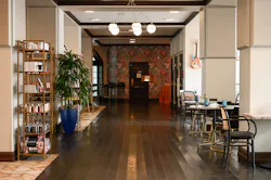 The lobby area at Dunedin's Fenway Hotel, seen here on Aug. 30, pumps in a scent called Orange Spice, which is produced by a North Carolina company called ScentAir. The Fenway's Tampa-based management company, Mainsail Lodging and Development, is one of a growing number of companies to use scent marketing in an effort to lure and retain customers. The lobby area at Dunedin's Fenway Hotel, seen here on Aug. 30, pumps in a scent called Orange Spice, which is produced by a North Carolina company called ScentAir. The Fenway's Tampa-based management company, Mainsail Lodging and Development, is one of a growing number of companies to use scent marketing in an effort to lure and retain customers.