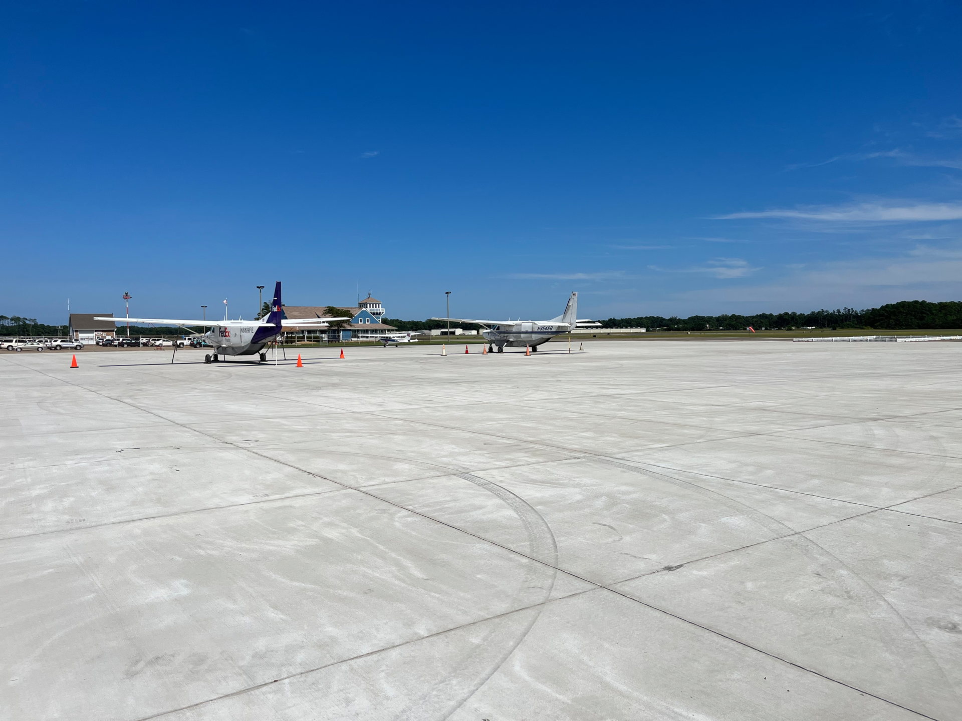 The Dare County Regional Airport (MQI), located on Roanoke Island in the Outer Banks area of N.C., replaced its apron in 2021-22.
