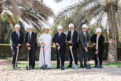 Bombardier and Abu Dhabi Airports celebrated the official groundbreaking of the new Bombardier Abu Dhabi Service Centre Dec. 6 in Abu Dhabi. From left: Steven Polmans, VP Business Development & Free Zones, AD Airports; Francois Bourienne, chief commercial officer, AD Airports; H.E Eng. Jamal Salem AL Dhaheri, MD & chief executive officer, AD Airports; Éric Martel, president and CEO, Bombardier; Jean-Christophe Gallagher, executive vice president, Services and Support, and Corporate Strategy, Bombardier; Zeshan Malik, senior director, Corporate Development, Bombrdier; Christopher Debergh, VP OEM Parts and Services, Bombardier. Bombardier and Abu Dhabi Airports celebrated the official groundbreaking of the new Bombardier Abu Dhabi Service Centre Dec. 6 in Abu Dhabi. From left: Steven Polmans, VP Business Development & Free Zones, AD Airports; Francois Bourienne, chief commercial officer, AD Airports; H.E Eng. Jamal Salem AL Dhaheri, MD & chief executive officer, AD Airports; Éric Martel, president and CEO, Bombardier; Jean-Christophe Gallagher, executive vice president, Services and Support, and Corporate Strategy, Bombardier; Zeshan Malik, senior director, Corporate Development, Bombrdier; Christopher Debergh, VP OEM Parts and Services, Bombardier.