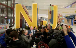 Elizabeth Mayor Chris Bollwage talks to media as Newark Liberty International Airport Terminal A opens to travelers on Jan. 12, 2023. Elizabeth Mayor Chris Bollwage talks to media as Newark Liberty International Airport Terminal A opens to travelers on Jan. 12, 2023.