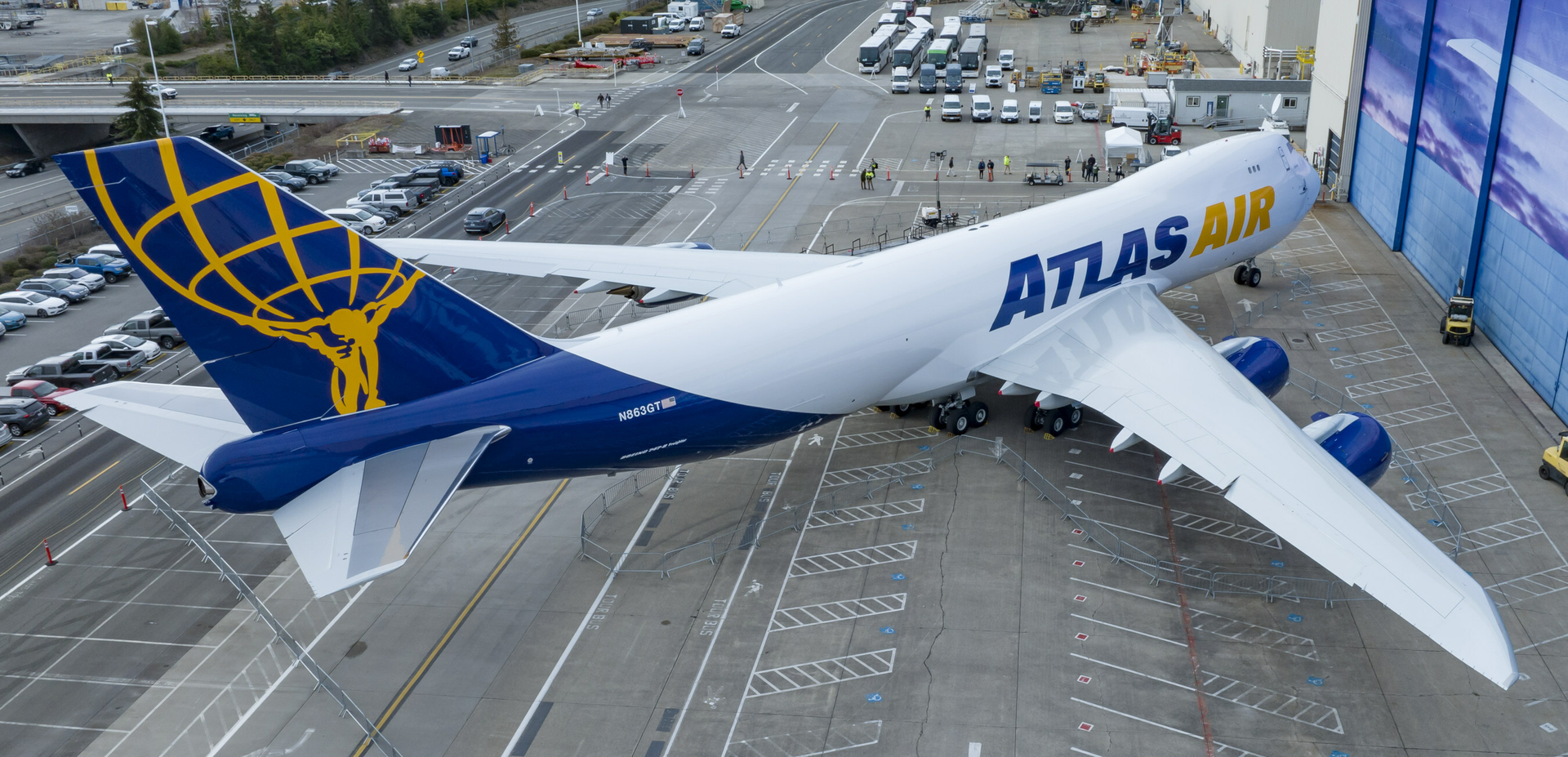 Boeing and Atlas Air Worldwide joined thousands of people &ndash; including current and former employees as well as customers and suppliers &ndash; to celebrate the delivery of the final 747 to Atlas, bringing to a close more than a half century of production.