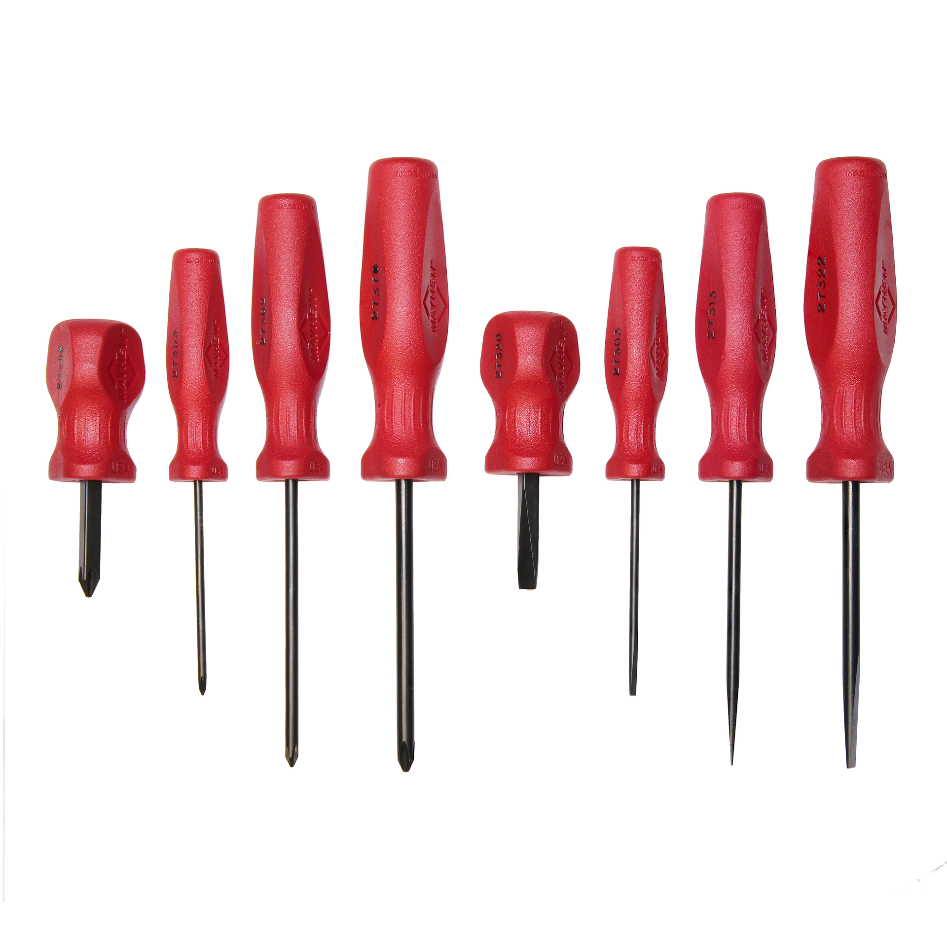 8 PC Slotted & Phillips Screwdriver Set #27024T