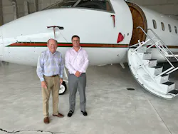 Northern Jet Management CEO Chuck Cox and SpeedBird CEO Chris Bull Northern Jet Management CEO Chuck Cox and SpeedBird CEO Chris Bull