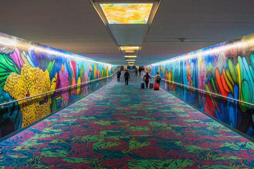 Aquarius art tunnel