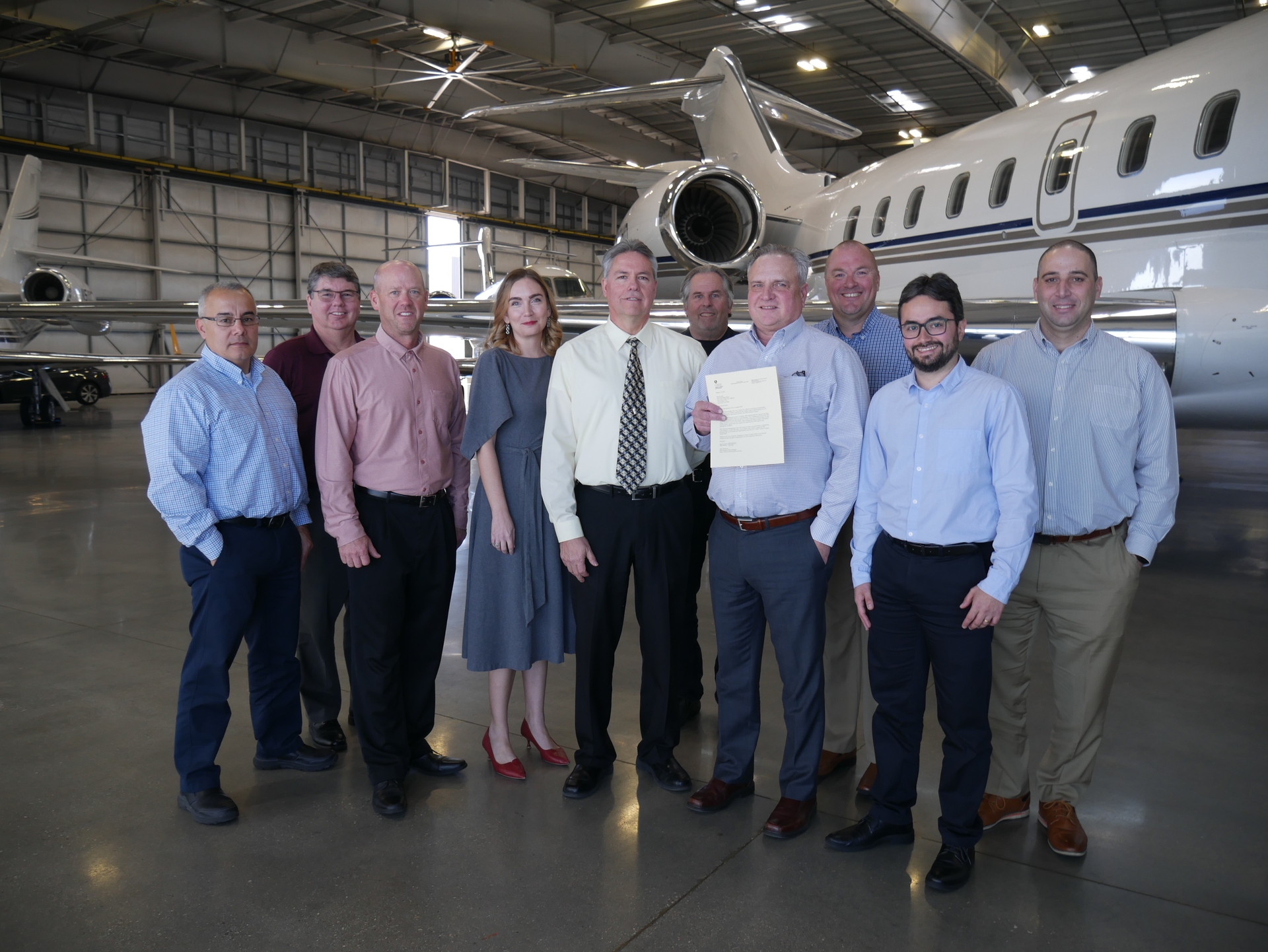 Presentation of certificate from FAA