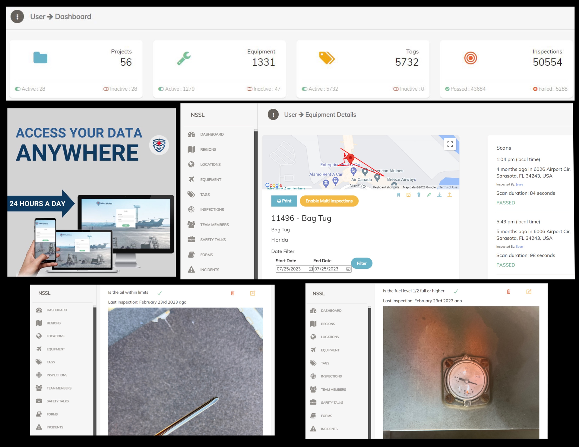 Electronic inspections are more reliable than traditional pencil-and-paper checklists as fleet managers can review dashboards to see what inspections have been done.