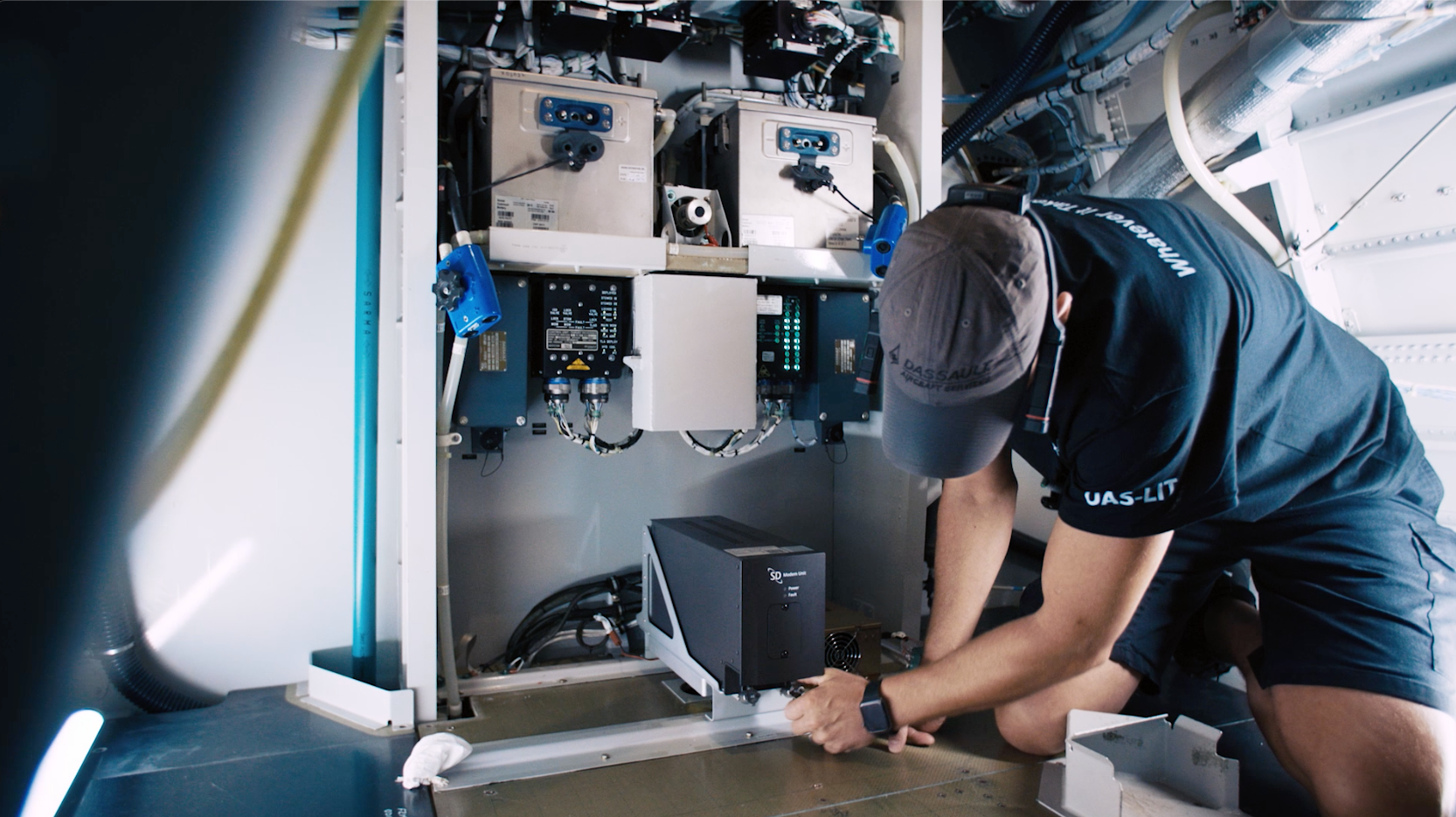 The Plane Simple SD Modem Unit can be located in the unpressurized fuselage, freeing up room inside the cabin.