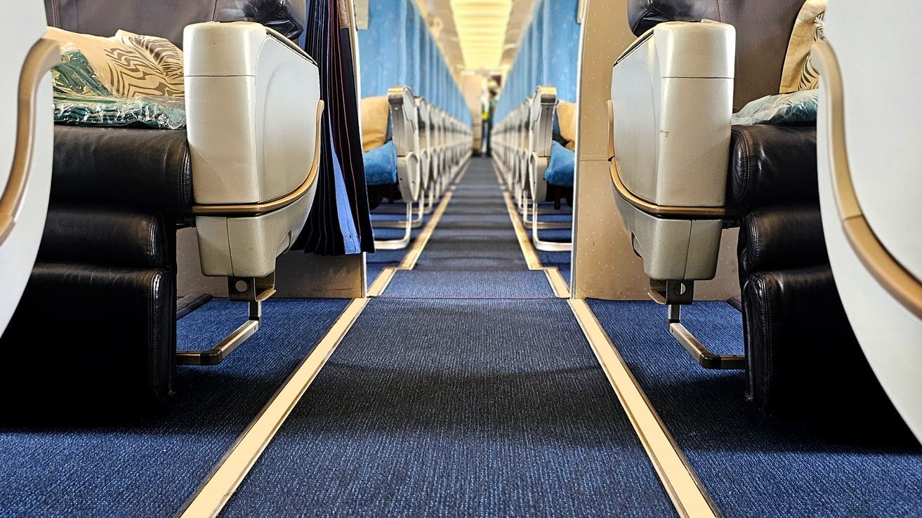 The eco-friendly carpets, sourced from Lantal Textiles in Switzerland, are light-weight and assembled from regenerated nylon made of material typically headed for landfill such as ghost nets, aquaculture nylon waste, used carpet waste, used fabric waste and fabric scraps from mills.