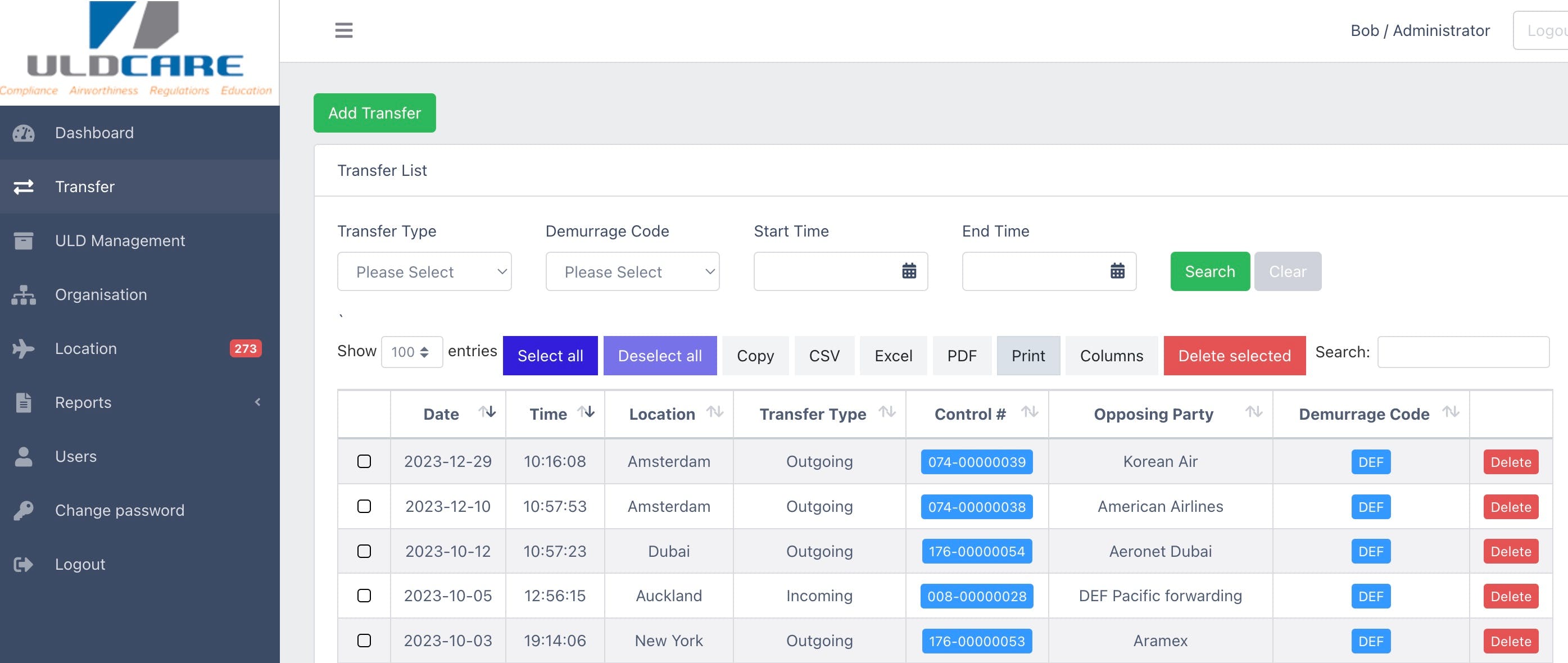Research carried out by ULD CARE reveals that around 10 percent of an airline&rsquo;s ULD will be off airport.