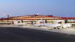 Boston Logan International Airport’s Terminal E Modernization included 320,000 square feet of new terminal and 70,000 square feet of renovated space. Boston Logan International Airport’s Terminal E Modernization included 320,000 square feet of new terminal and 70,000 square feet of renovated space.