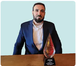 Abdul Charafeddin, executive vice president – Americas, at UAS, accepted the Service Leader of the Year award on behalf of the company. Abdul Charafeddin, executive vice president – Americas, at UAS, accepted the Service Leader of the Year award on behalf of the company.