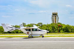 Ampaire's Electric EEL Arrives at Stinson-Mission Municipal Airport in San Antonio, Texas, to support the signing of a Memorandum of Understanding (MOU) with ARPA-e, the San Antonio International Airport, the University of Texas, and CPS Energy