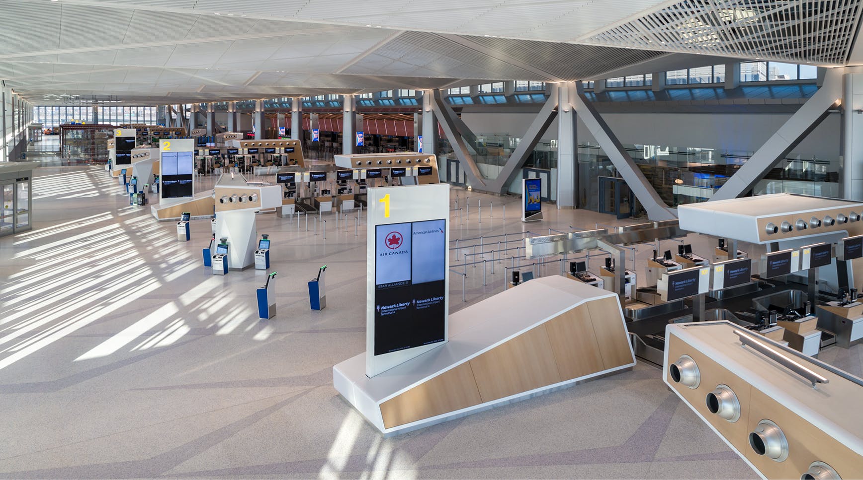 Interior of EWR Terminal A