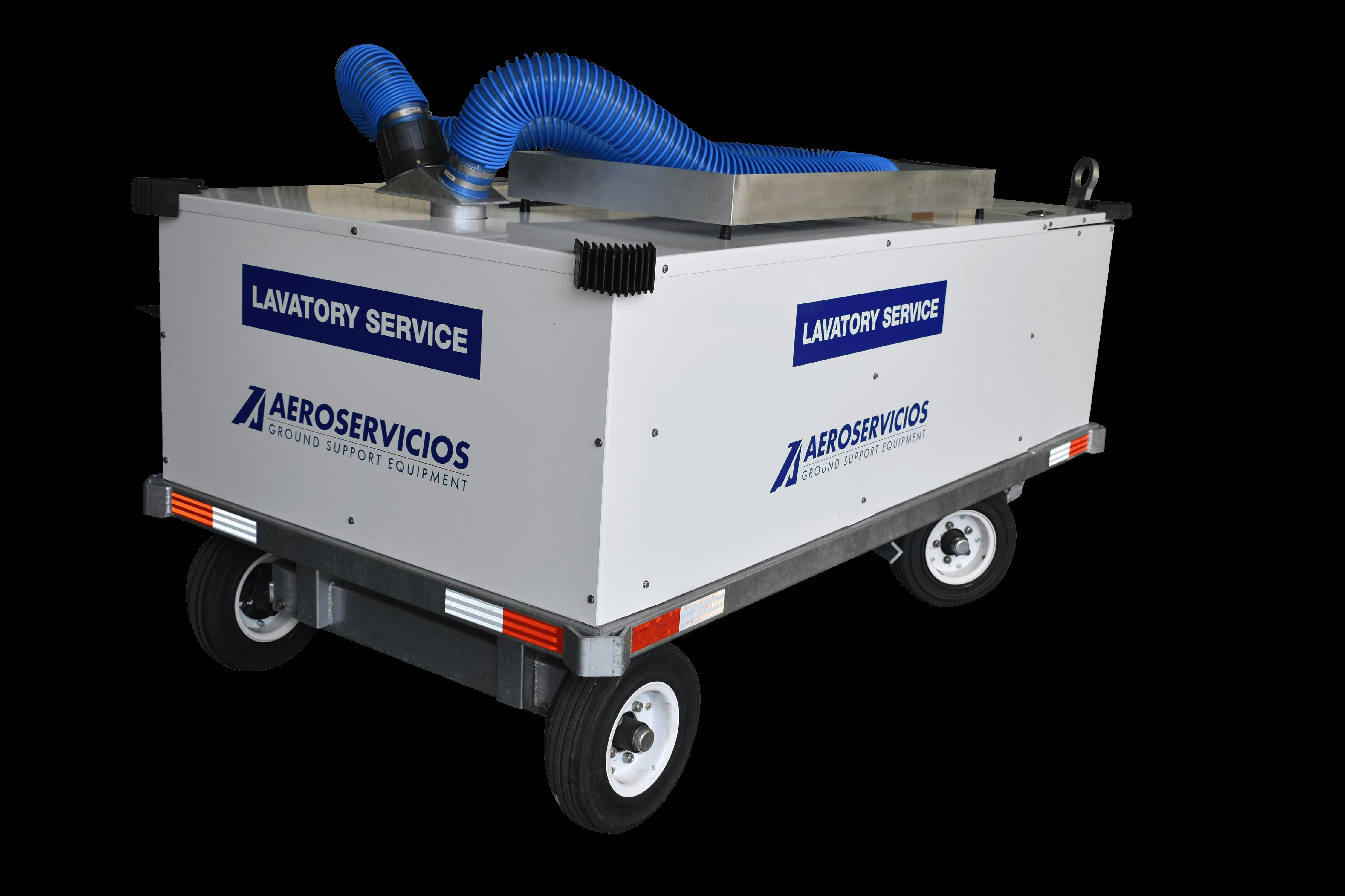 Lavatory Service carts can be insulated to prevent liquids from freezing in cold weather.