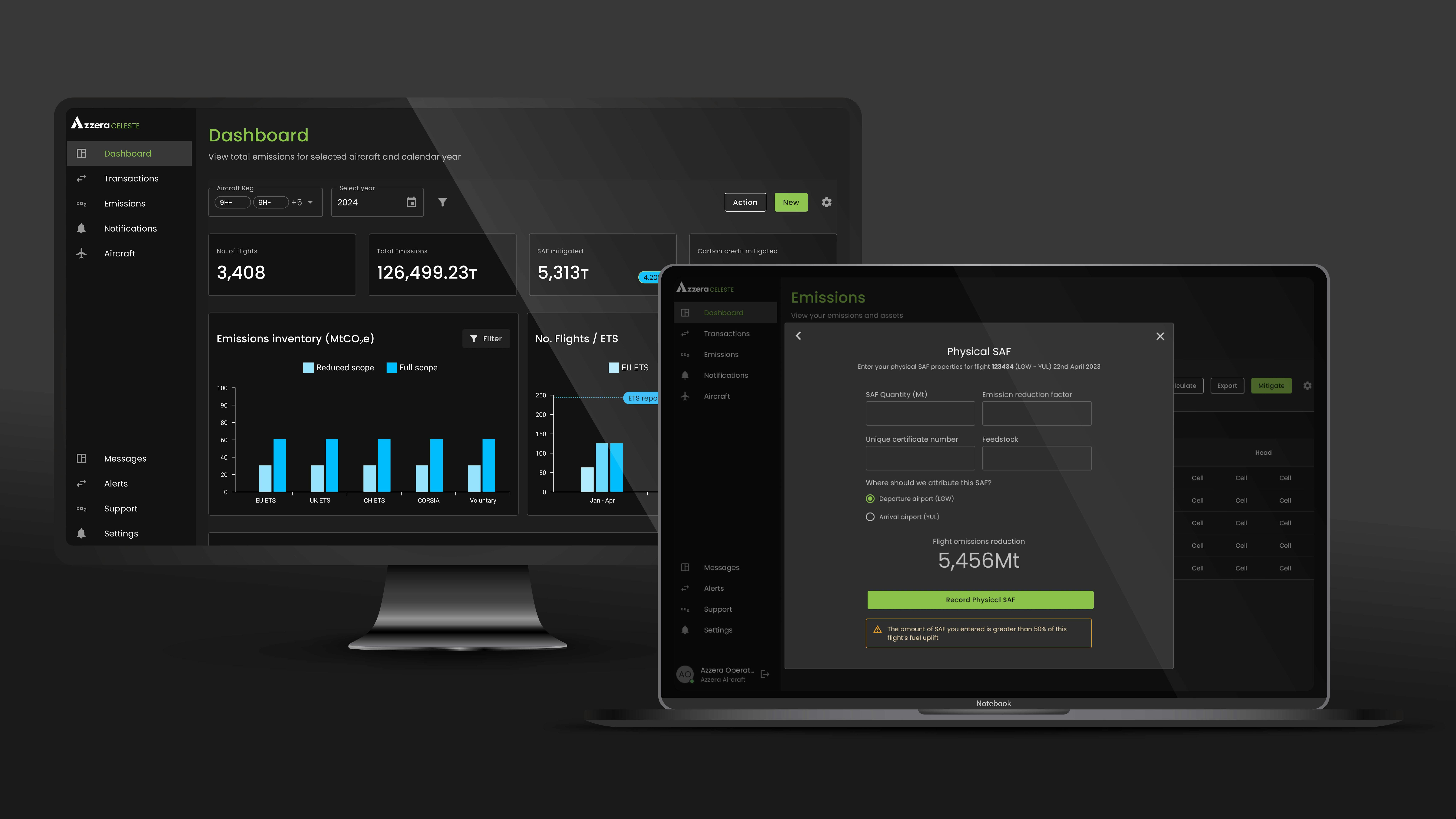 Azzera adds SAF management module to CELESTE software platform.