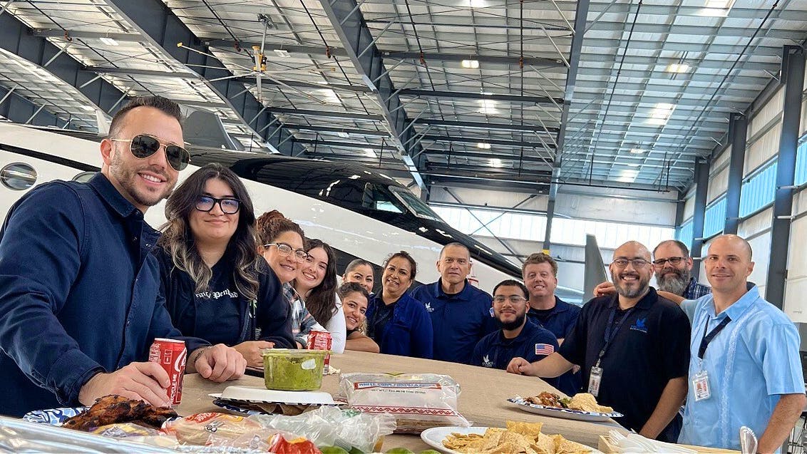 Prima Air's maintenance team held a cookout to celebrate the National Aviation Maintenance Technician Day.
