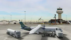 Airbus, Artist rendering - ZEROe hydrogen-powered aircraft at London Gatwick Airport Airbus, Artist rendering - ZEROe hydrogen-powered aircraft at London Gatwick Airport