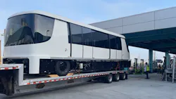 One of four final INNOVIA 300 APM cars arriving at Los Angeles International Airport. One of four final INNOVIA 300 APM cars arriving at Los Angeles International Airport.