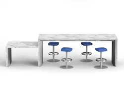 ADA Power Bar with Altezza Stools ADA Power Bar with Altezza Stools