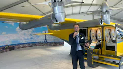 Wisk CEO Sebastien Vigneron speaks at a news conference about the company's sixth generation aircraft at the Paris Air Show on Tuesday, June 17, 2025, in Le Bourget, France. Wisk CEO Sebastien Vigneron speaks at a news conference about the company's sixth generation aircraft at the Paris Air Show on Tuesday, June 17, 2025, in Le Bourget, France.