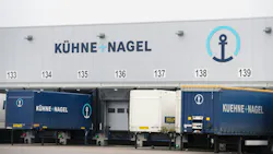 Trucks by the company Kuehne+Nagel stand at the industrial area Obergeorgswerder in Hamburg. (Daniel Reinhardt/dpa/TNS) Trucks by the company Kuehne+Nagel stand at the industrial area Obergeorgswerder in Hamburg. (Daniel Reinhardt/dpa/TNS)