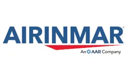 A blue and red logo that reads, 'Airinmar an AAR Company' A blue and red logo that reads, 'Airinmar an AAR Company'