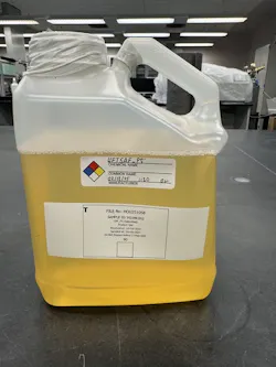 Jug of Unifuel's Flexiforming SAF. Jug of Unifuel's Flexiforming SAF.