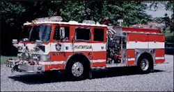 This pumper from the Hyattsville, MD, Volunteer Fire Department's Company 1 is an example of a well-designed apparatus with crew safety features and multiple pre-connected lines. This pumper from the Hyattsville, MD, Volunteer Fire Department's Company 1 is an example of a well-designed apparatus with crew safety features and multiple pre-connected lines.