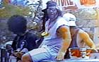 FLASHBACK: Since-canned firefighter Jonathan Walters in blackface on Broad Channel's 'Texas truck drag' parade float. CBS