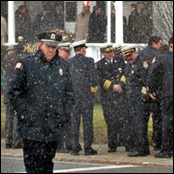 Family and Friends Attend Funeral