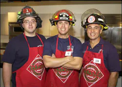 Pictured Above: Latino Firefighters Honored as America's 'Hottest' Cooks in the National Tabasco Cook and Ladder Competition. From Left to Right: Third-place winner William Benitez, New York City Firefighter; Grand-Prize winner and America's Hottest Firefighting Cook, Leroy Fernandez from Park City, Utah; and Second-Place winner, Ronnie Horruitiner, City of Miami Firefighter. Pictured Above: Latino Firefighters Honored as America's 'Hottest' Cooks in the National Tabasco Cook and Ladder Competition. From Left to Right: Third-place winner William Benitez, New York City Firefighter; Grand-Prize winner and America's Hottest Firefighting Cook, Leroy Fernandez from Park City, Utah; and Second-Place winner, Ronnie Horruitiner, City of Miami Firefighter.
