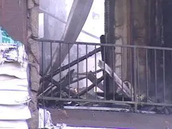 A building with 16 rental units was destroyed in the blaze A building with 16 rental units was destroyed in the blaze